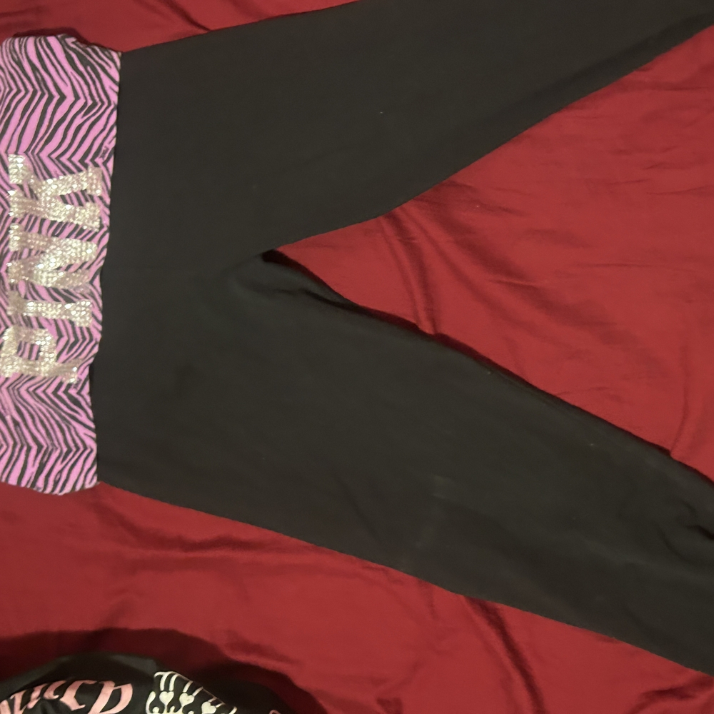 Victoria's Secret Pink Zebra Print Leggings